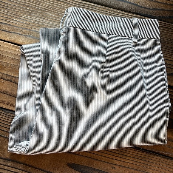 Ralph Lauren Charcoal Gray and White Striped Chinos - Picture 6 of 6
